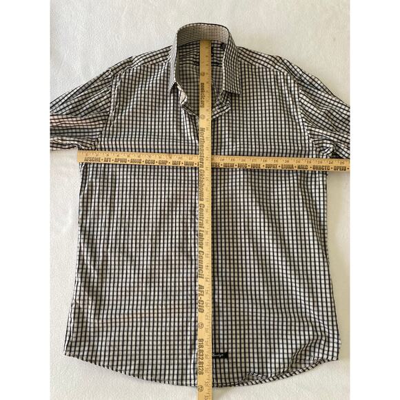 English Laundry Shirt Men's 17x32/33 Long Sleeve Button Up Flip Cuff - Picture 7 of 9